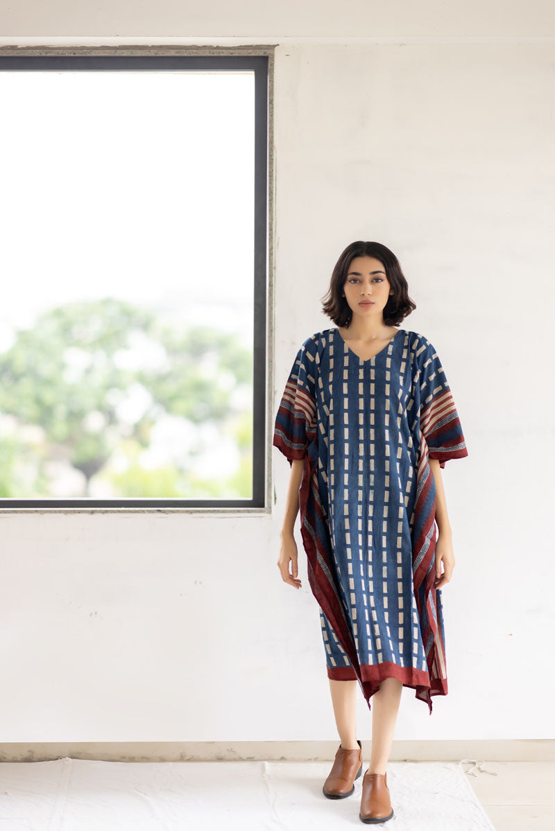 Freeszie Kaftan Dress -Geo 06