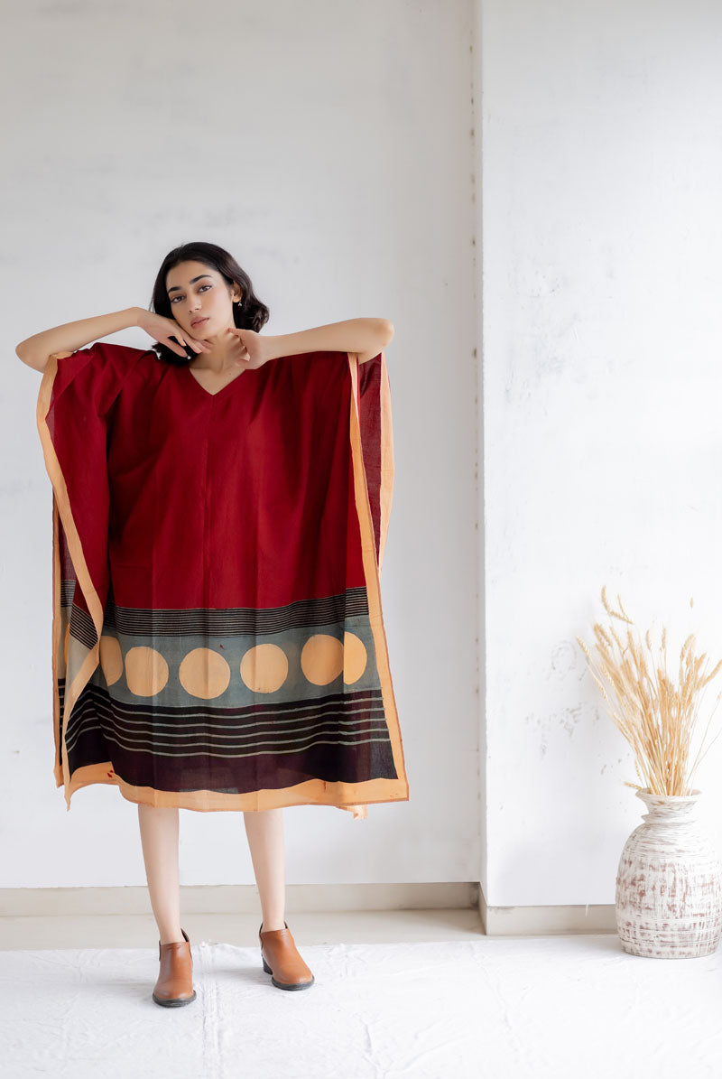 Freeszie Kaftan Dress -Geo 12