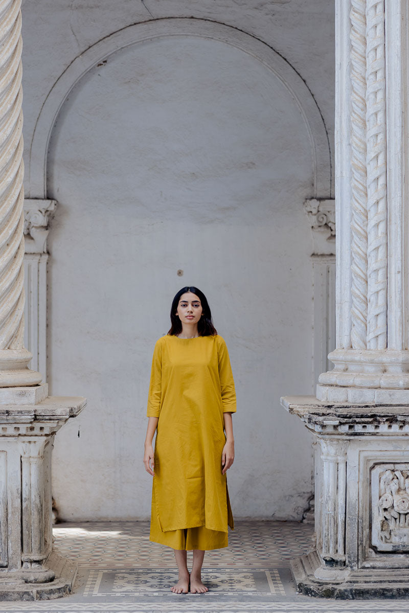 Co-ord Set of Kurta-Culotte-Dupatta - Arwa 05