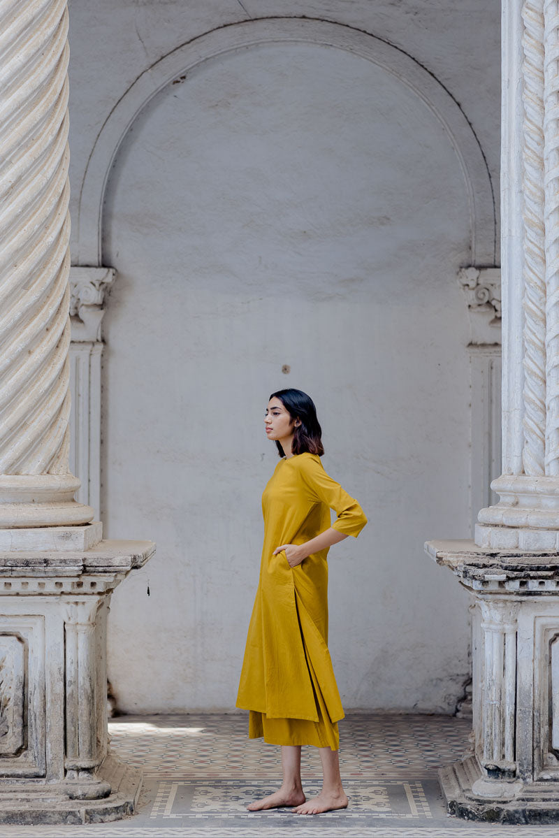 Co-ord Set of Kurta-Culotte-Dupatta - Arwa 05