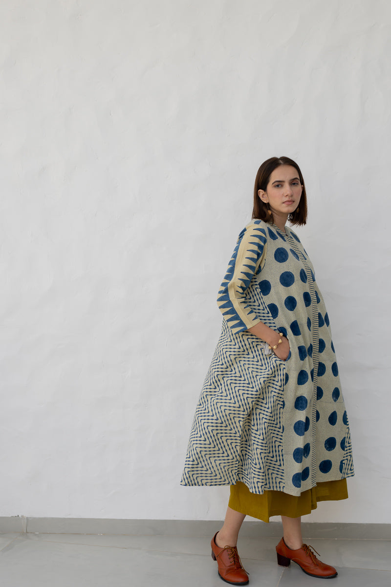A-line Kurta -Indigo