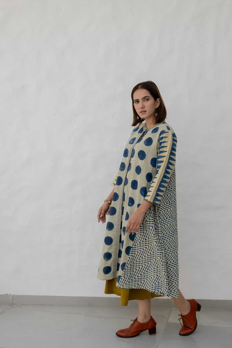 A-line Kurta -Indigo