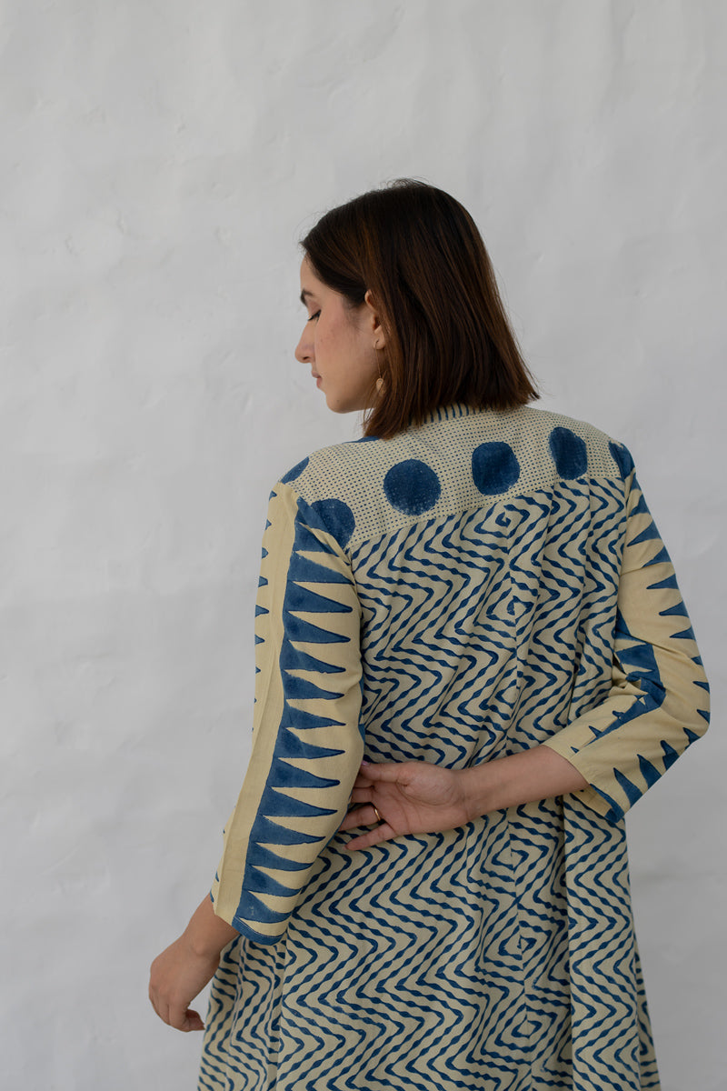 A-line Kurta -Indigo