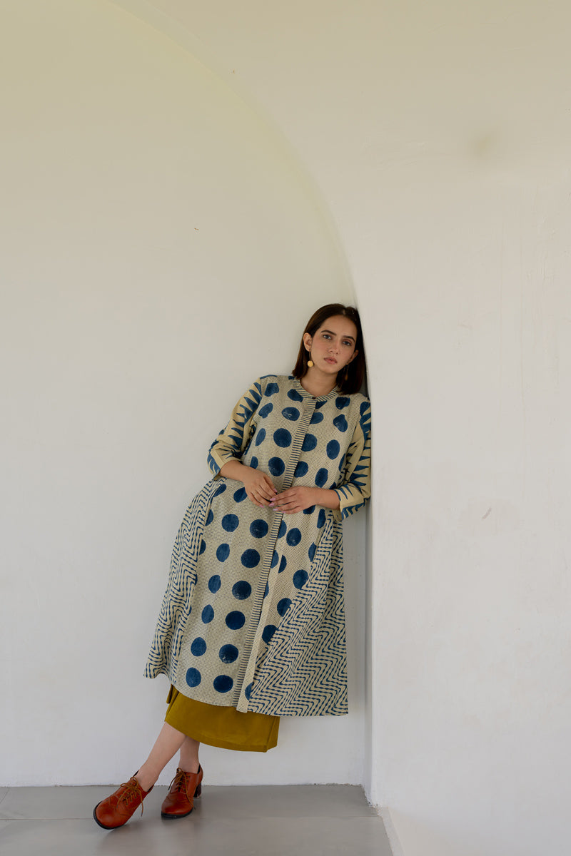 A-line Kurta -Indigo
