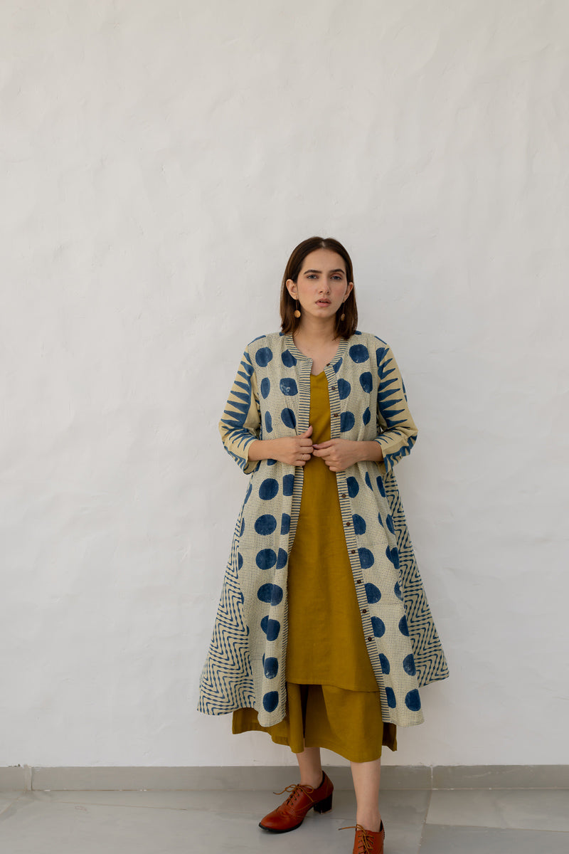 A-line Kurta -Indigo