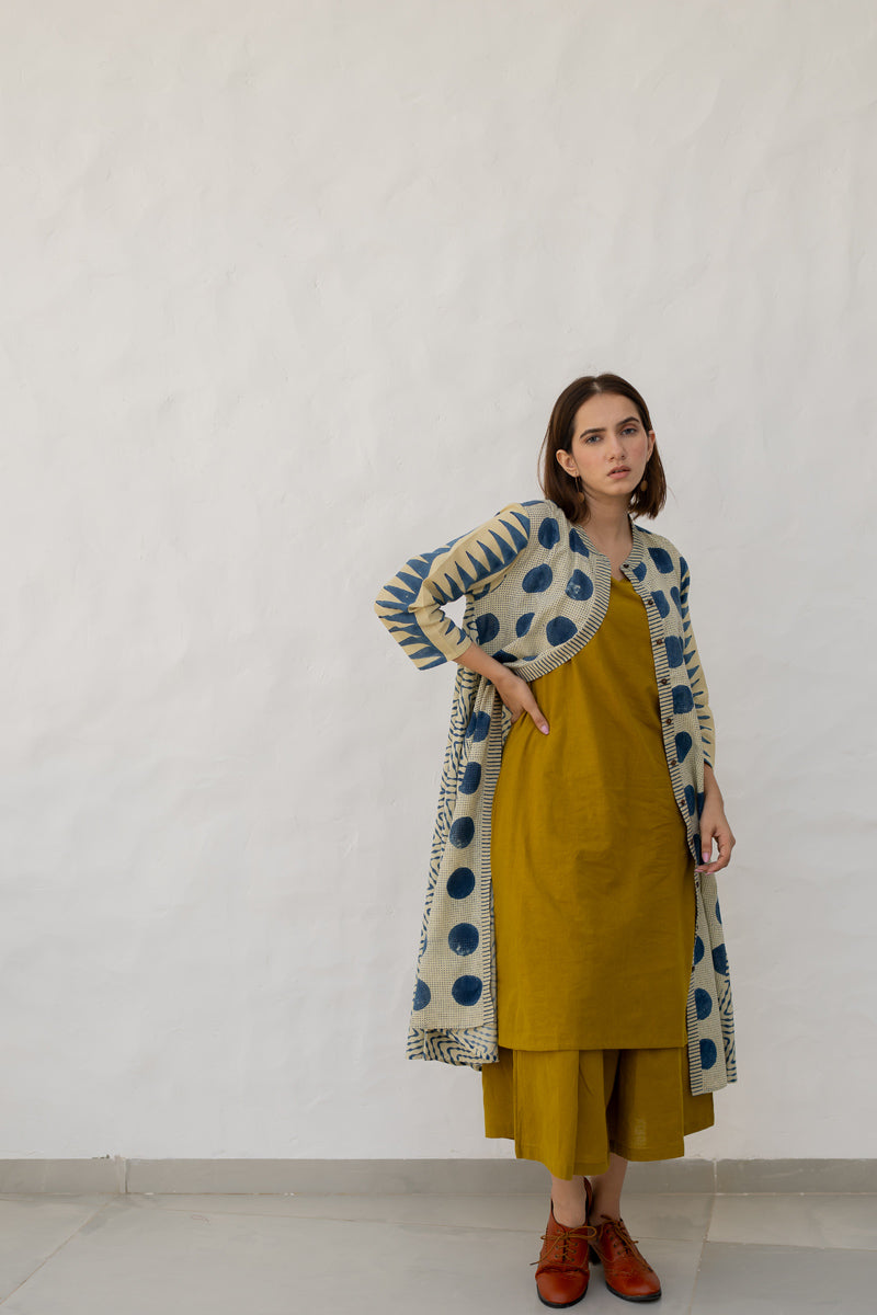 A-line Kurta -Indigo