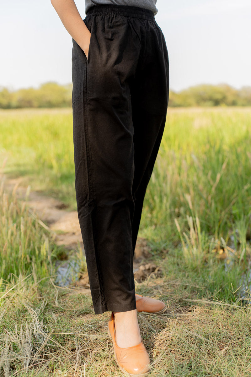 Straight Pants - Black