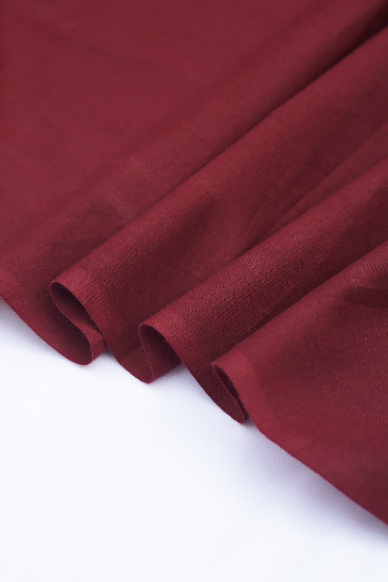 Cotton Fabric - Plain Maroon