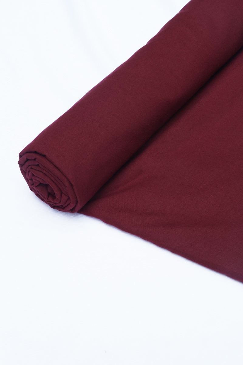 Cotton Fabric - Plain Maroon