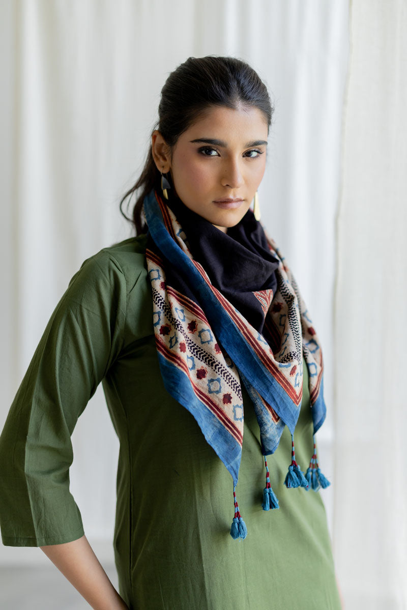 Cotton Scarf - Rey Black