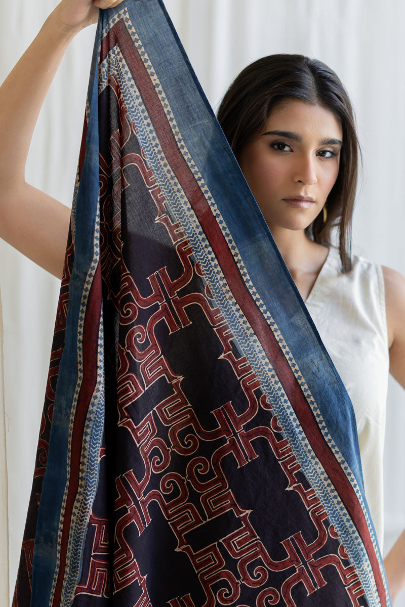 Cotton Scarf - Avira Black