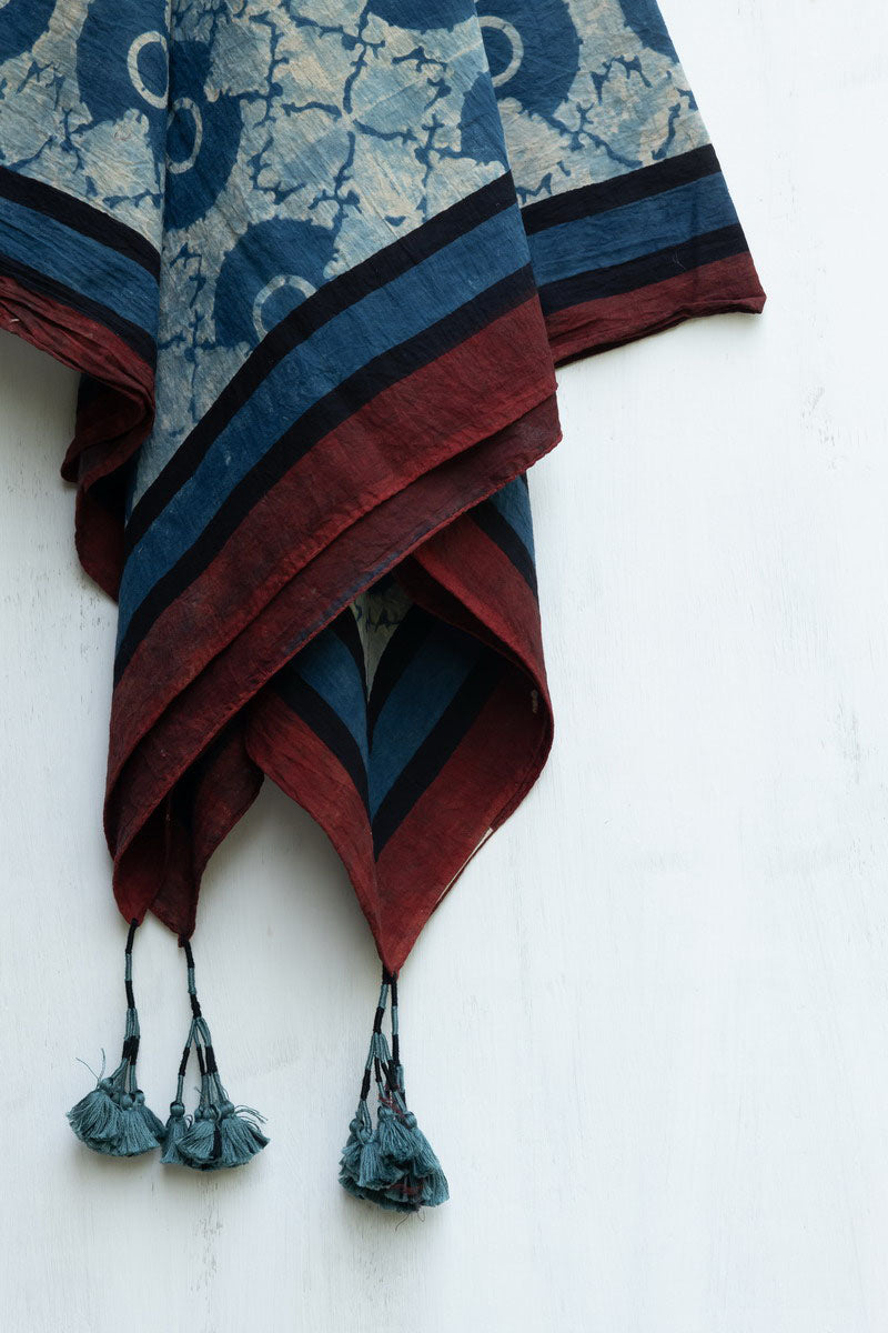 Cotton Scarf - Indigo Neeha