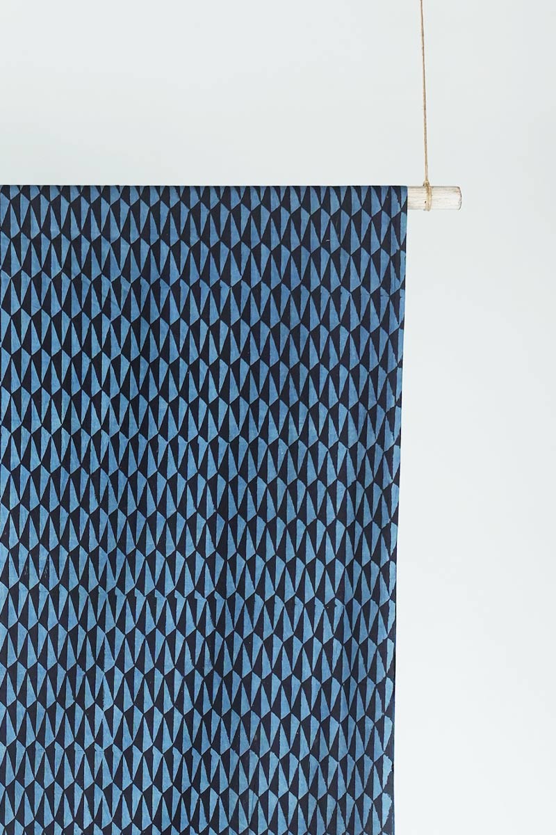 Cut Fabric - Nishka Black & Indigo