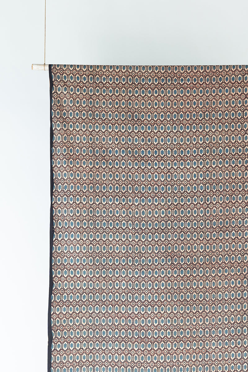 Cotton Fabric - Kalmash Black & Maroon