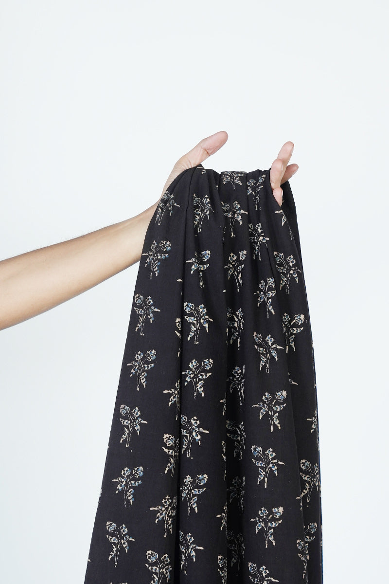 Cotton Fabric - Bayaa Black