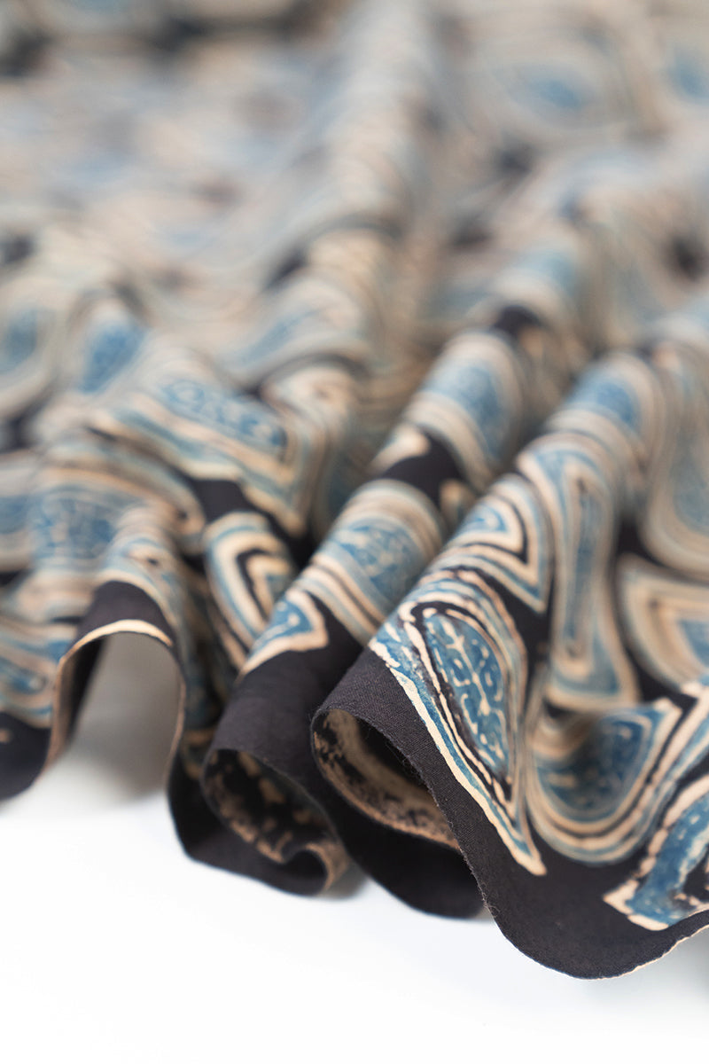 Cotton Fabric - Nakhali Black