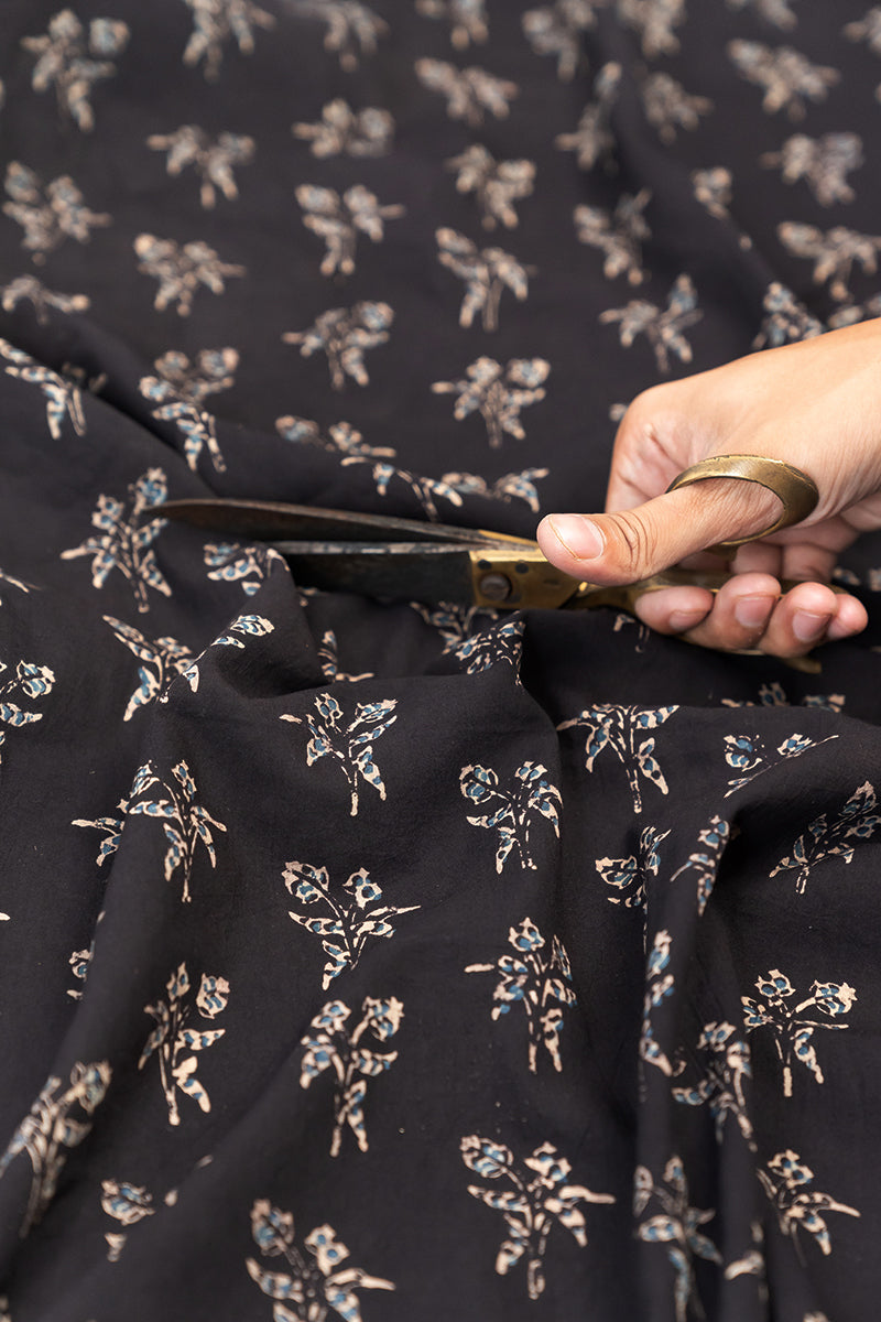 Cotton Fabric - Bayaa Black