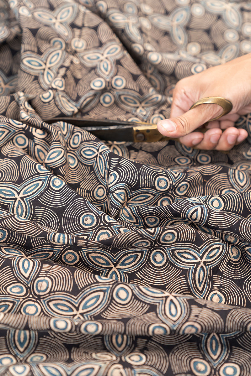 Cotton Fabric - Tridha Black