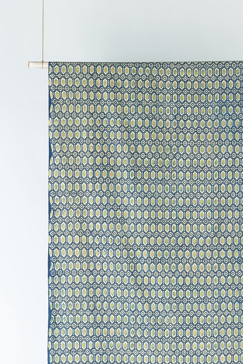 Cotton Fabric - Kalmash Indigo & Henna