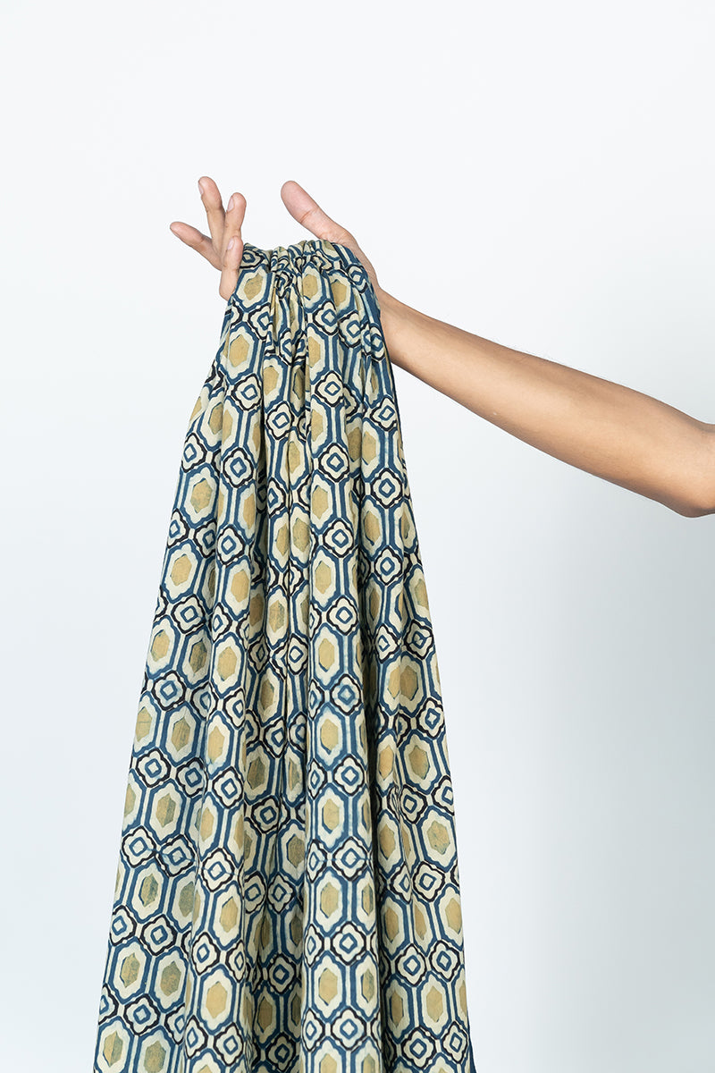 Cotton Fabric - Kalmash Indigo & Henna