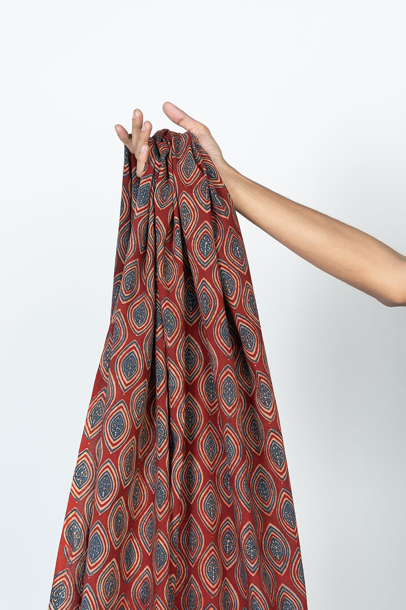 Cotton Fabric - Nakhali Red