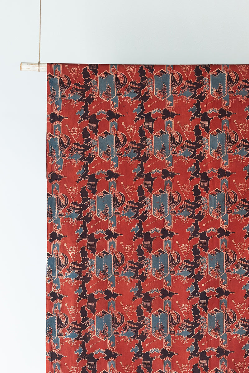 Cotton Fabric - Yakbid Red