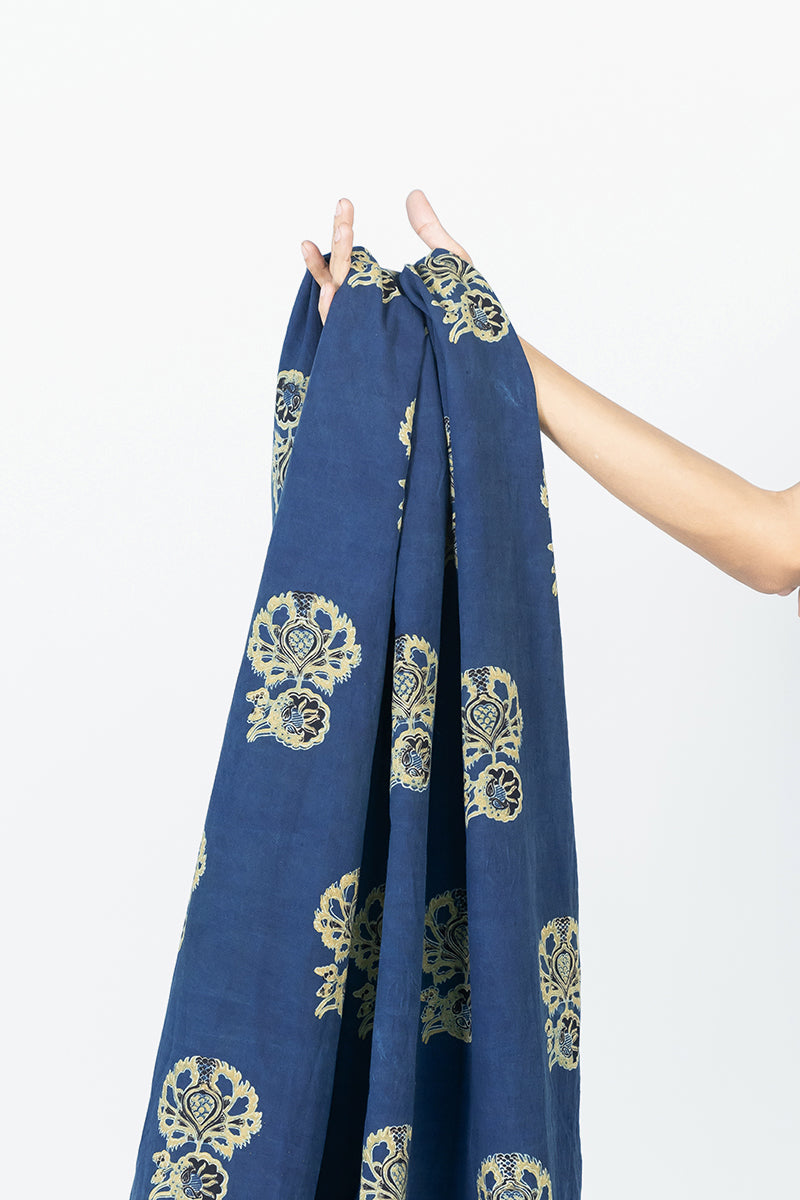 Cut Fabric - Giyah Indigo & Henna
