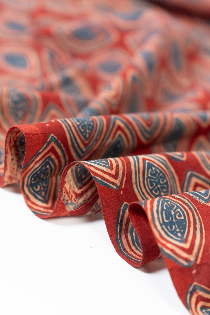 Cotton Fabric - Nakhali Red