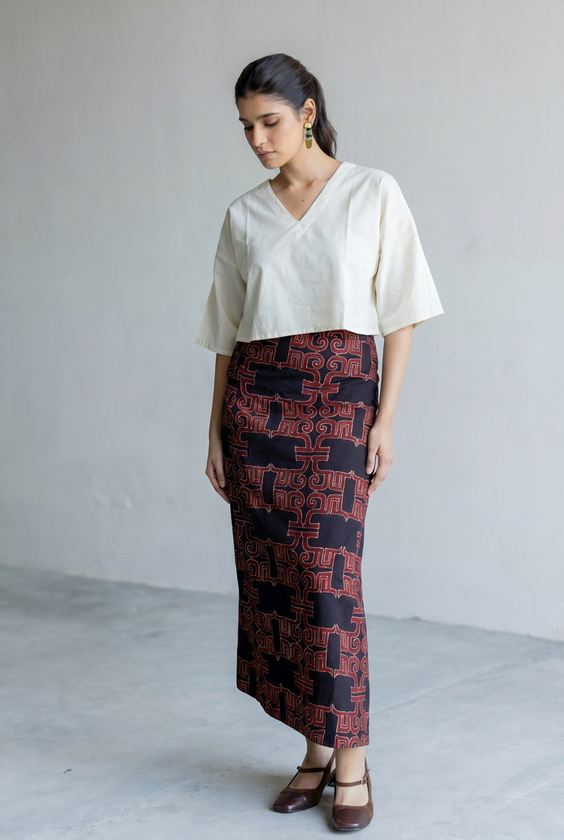 Set of 2 - Wrap Skirt & Top - Mrida 08