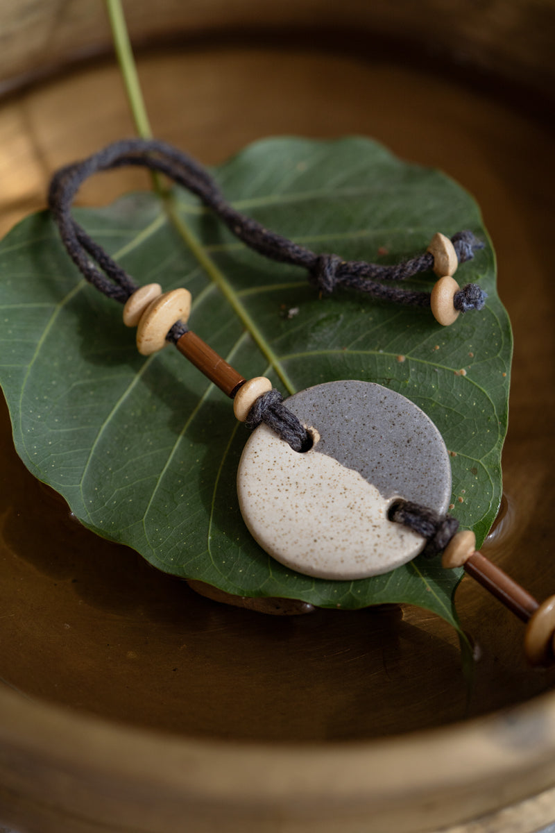 Tie up Bracelet - Round Dual tone