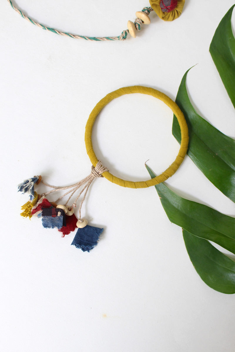 Tassel Bangle - Mustard