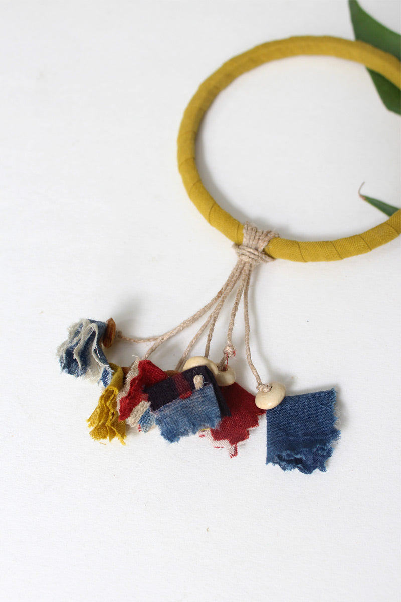 Tassel Bangle - Mustard