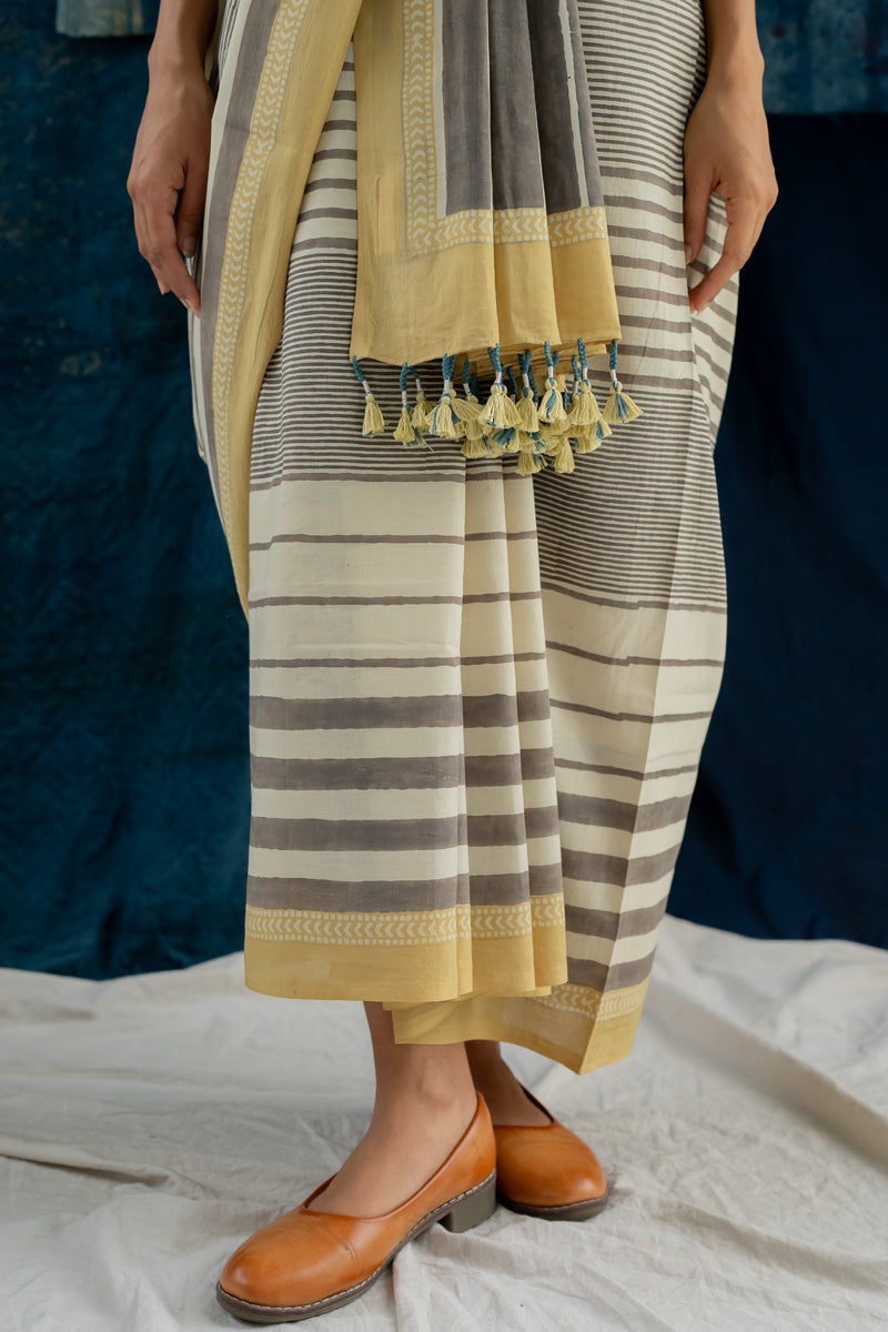 Cotton Saree - Play of Stripes