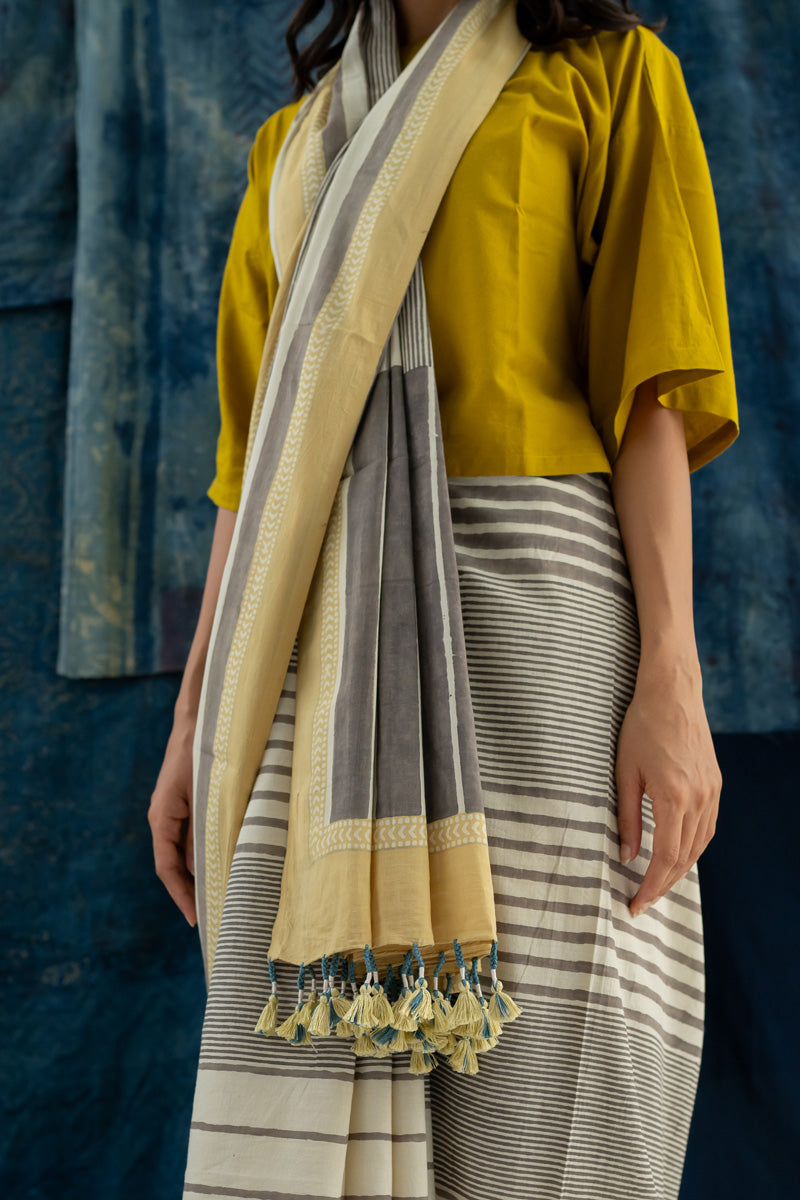 Cotton Saree - Play of Stripes