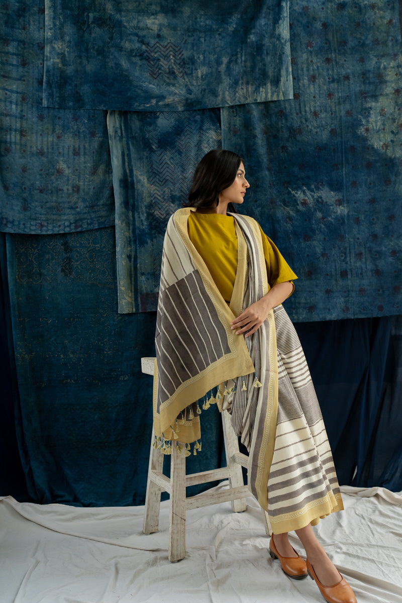 Cotton Saree - Play of Stripes