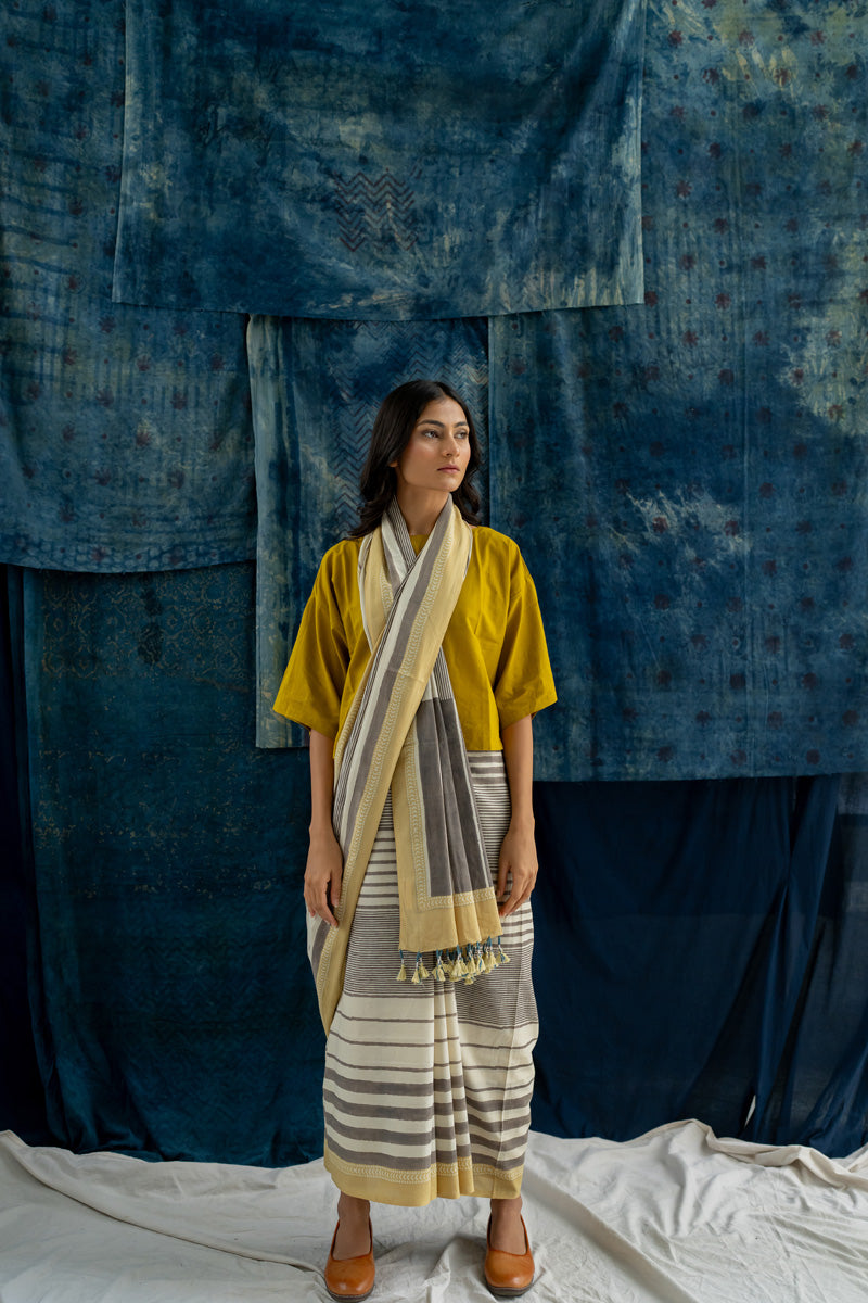 Cotton Saree - Play of Stripes