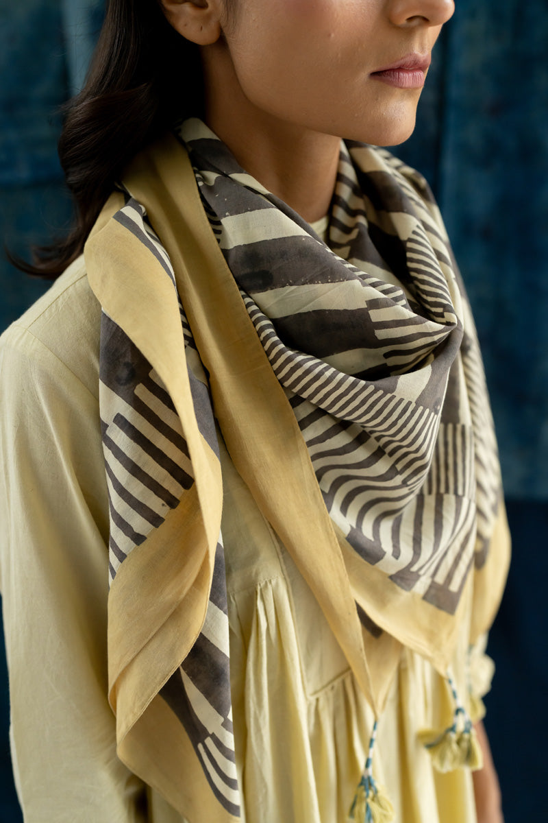 Cotton Scarf - Piano Stripes