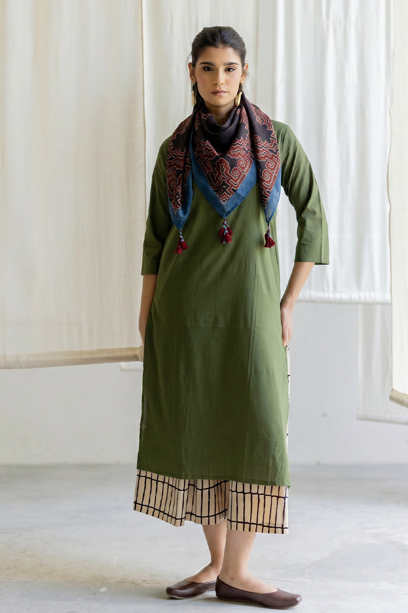 Cotton Scarf - Kshiti Black
