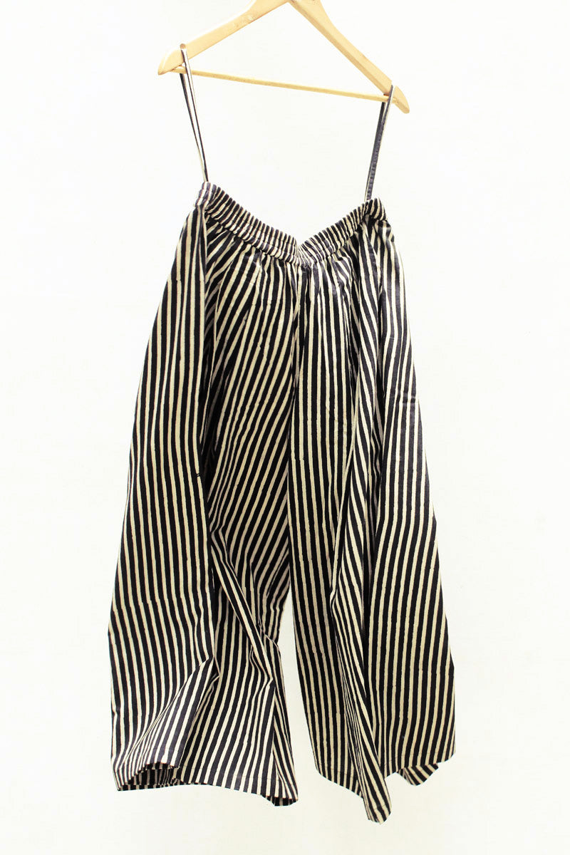 Freesize Culottes - Black Stripes