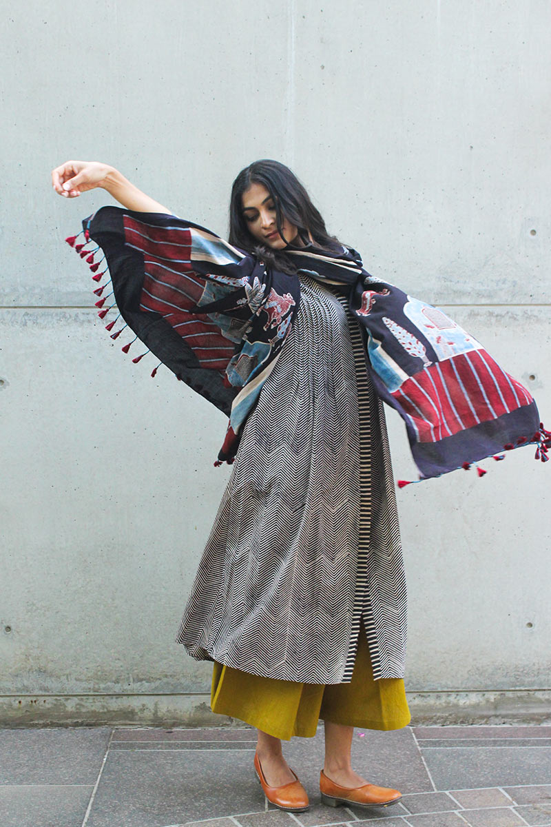 Set of 3 - Kurta, Culotte & Dupatta 03