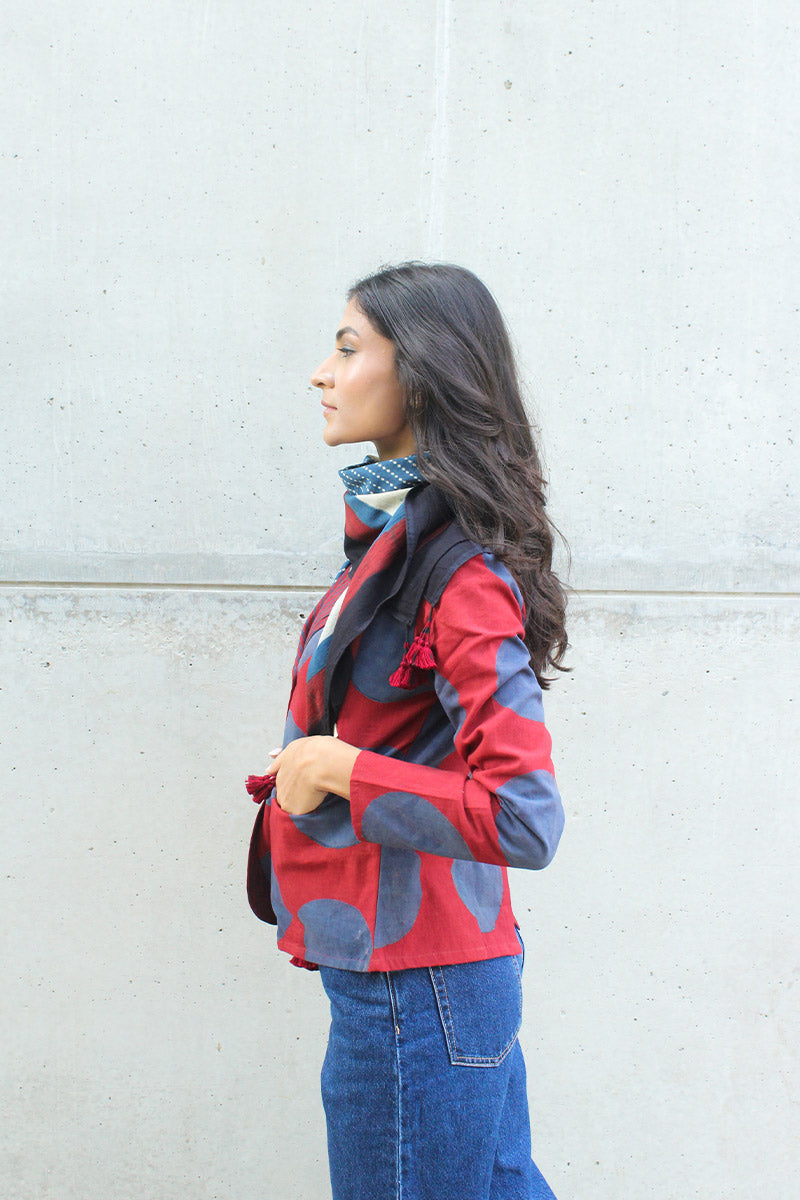 Set of 2 - Button Up Jacket & Scarf