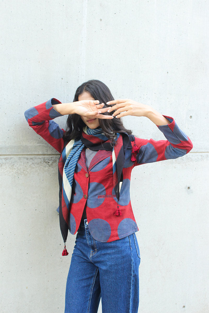 Set of 2 - Button Up Jacket & Scarf