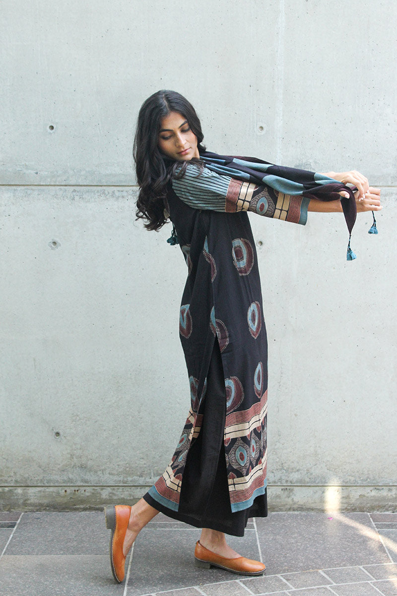 Set of 3 - Kurta, Culotte & Scarf 01