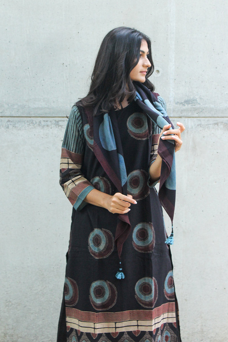 Set of 3 - Kurta, Culotte & Scarf 01
