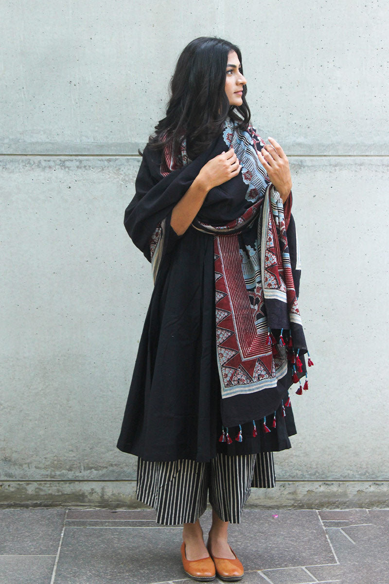 Set of 3 - Kurta, Culotte & Dupatta 02