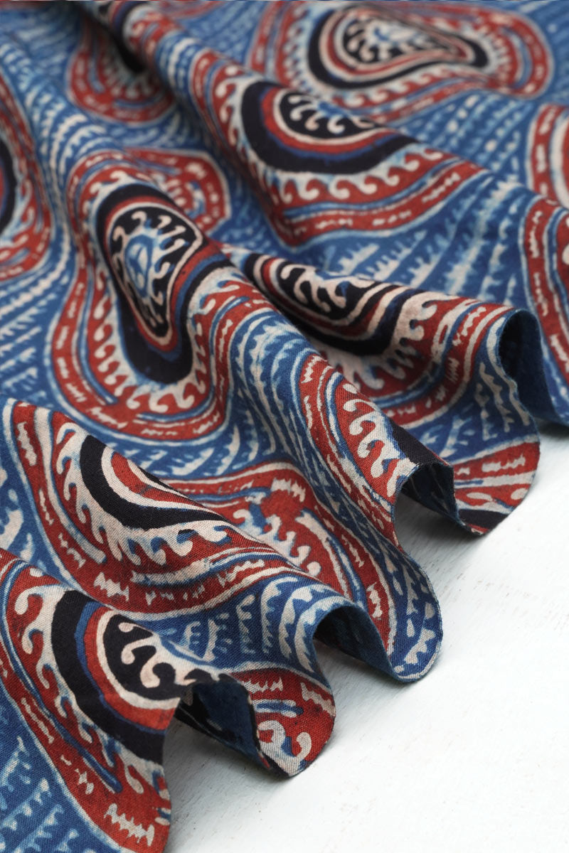 Cotton Fabric - Oran Indigo