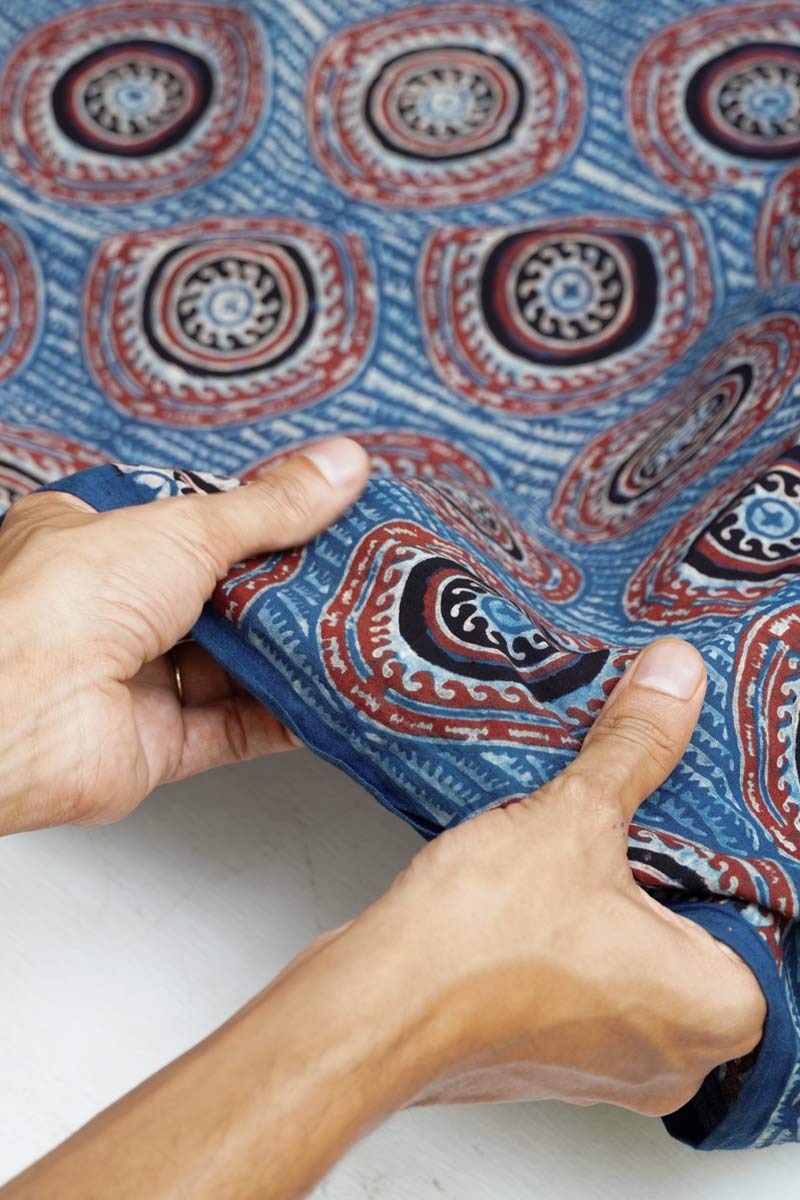 Cotton Fabric - Oran Indigo