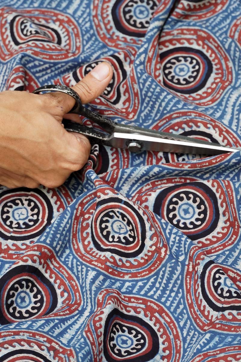 Cotton Fabric - Oran Indigo