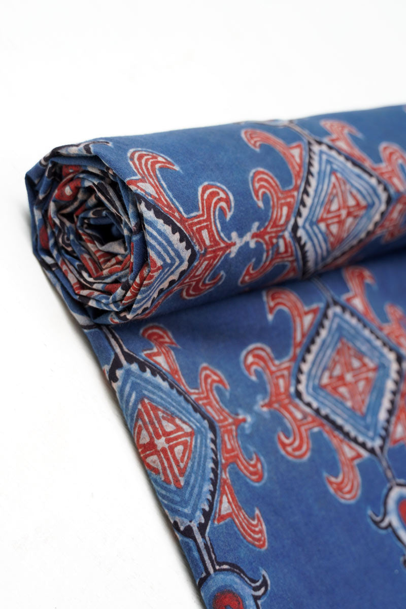 Cotton Fabric - Saaz Indigo