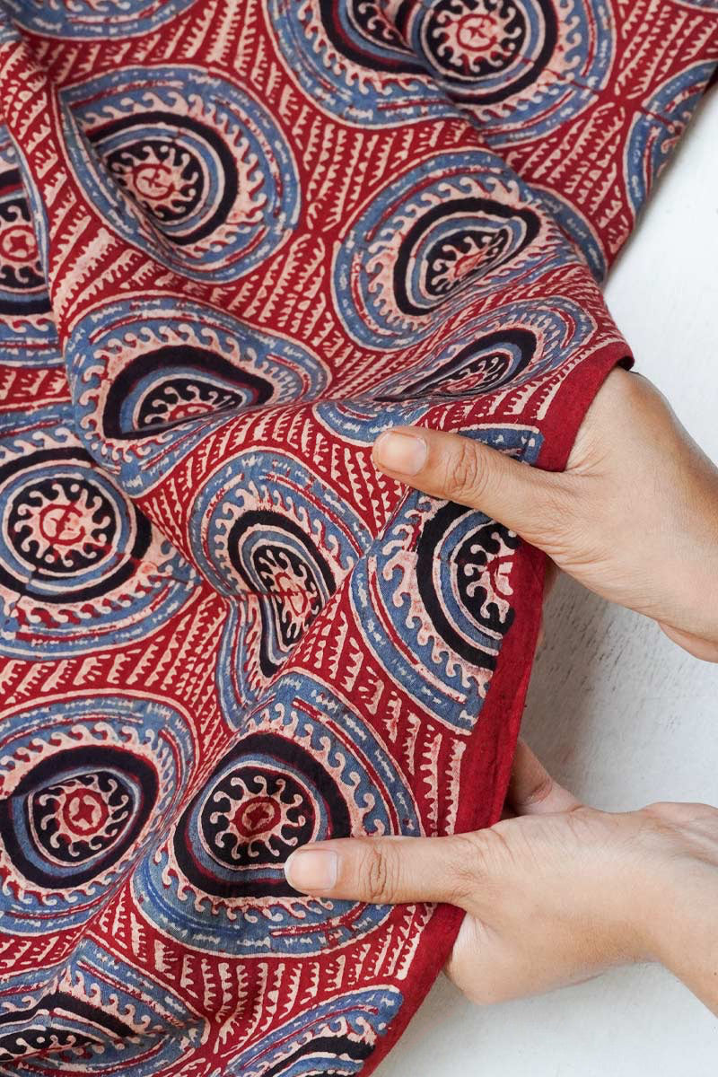 Cotton Fabric - Oran Red